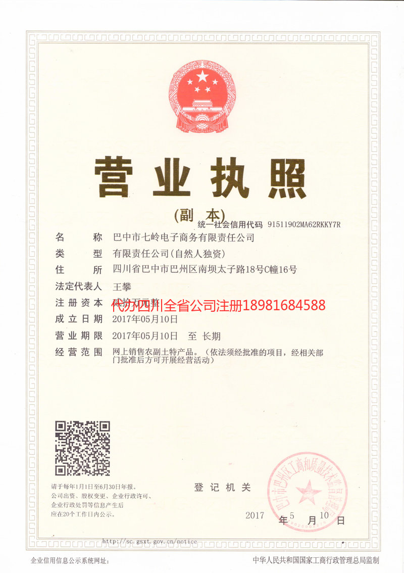 师宗师宗七岭电子商务有限责任公司
