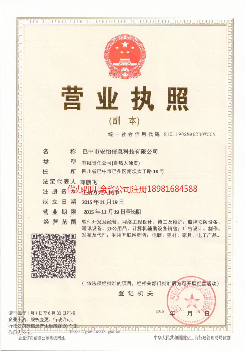 师宗师宗安怡信息科技有限公司
