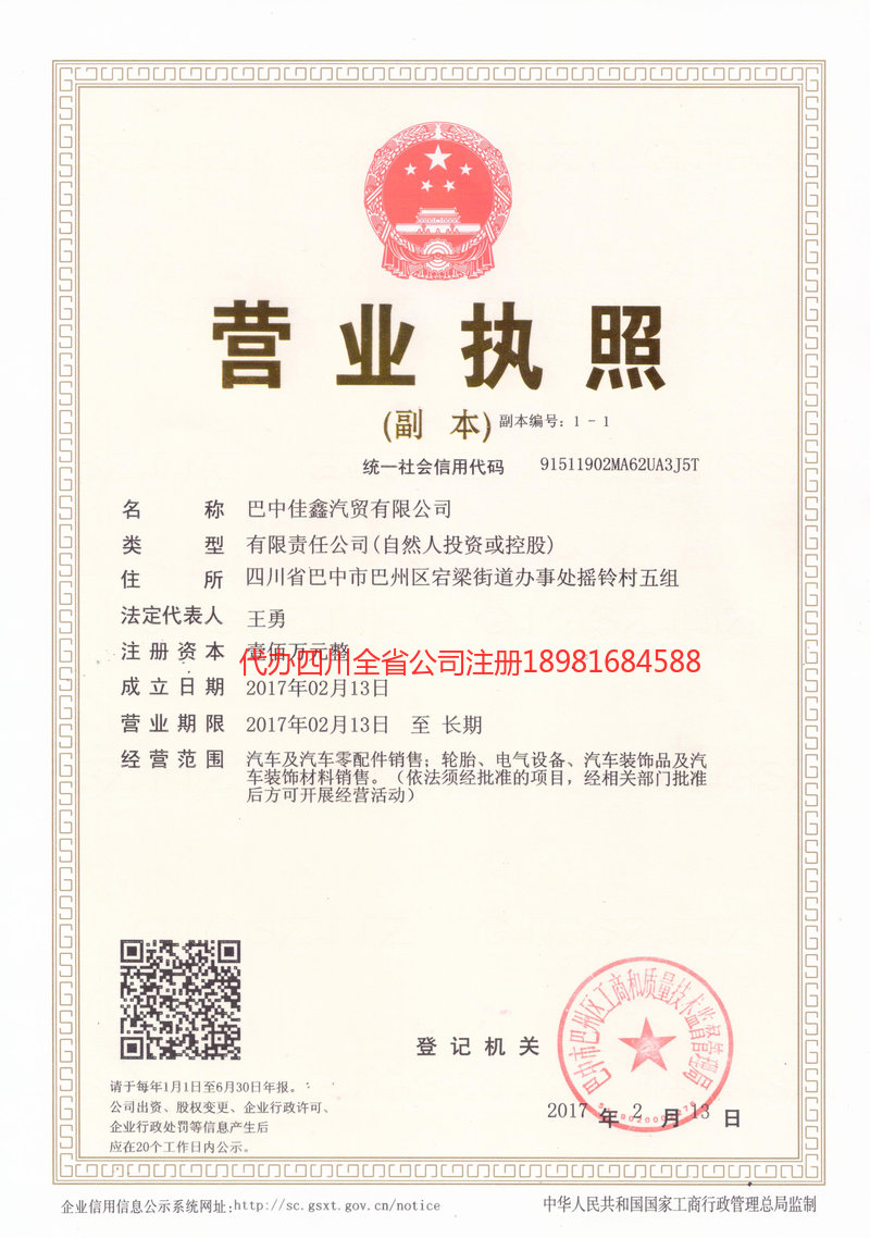 师宗师宗佳鑫汽贸有限公司